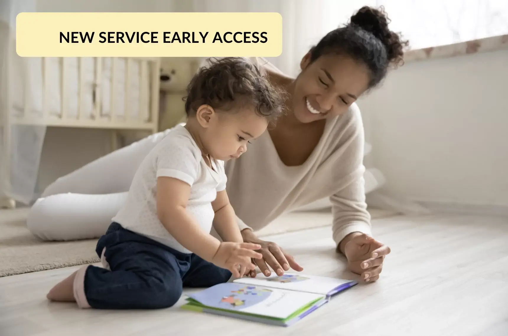 Professional nanny caring for children in a private household